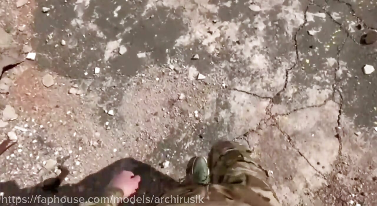 Fucked an arrogant soldier in the smooth ass with a big cock until he came