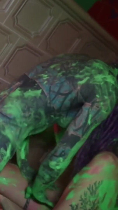 Tattooed Dreadhead Teens Dildo & Color Play | Clip 1
