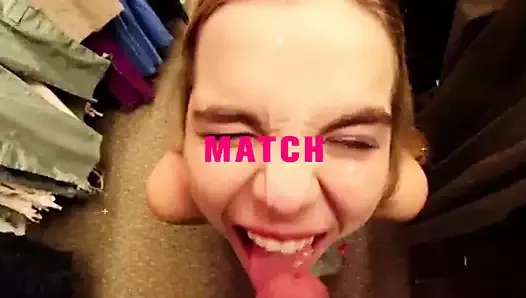 Beautiful young cocksucker takes load in mouth - Twitter: G