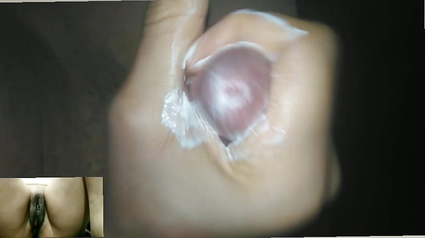 Solo Masturbation on a video call.