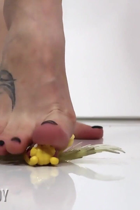 Giantess Kaolinite humiliate and destroying you with her barefoot!