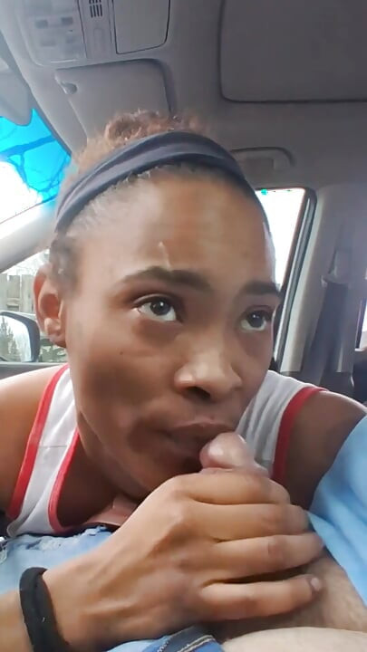 Petite Ebony Gagging on Bwc