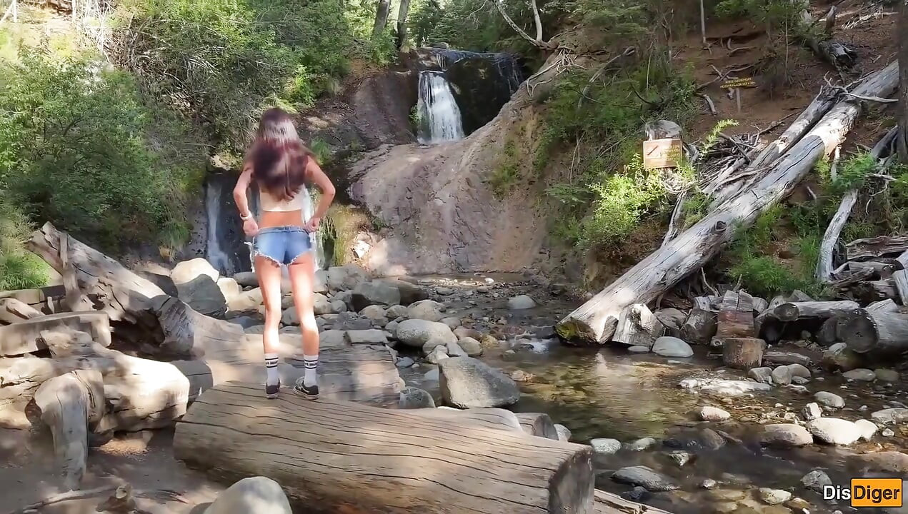 Horny Hitchhiker Wants to Suck and Fuck on a Camping Trip - Risky Sex and Cumwalk