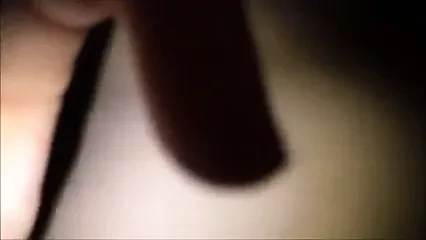Amateur couple share double sided dildo