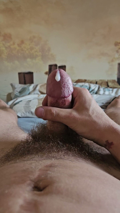 Little hairy cum