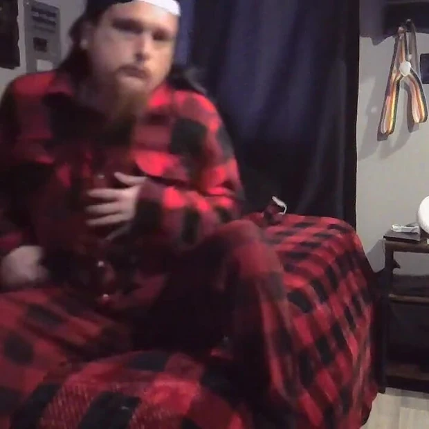 Playing in All My Red Plaid