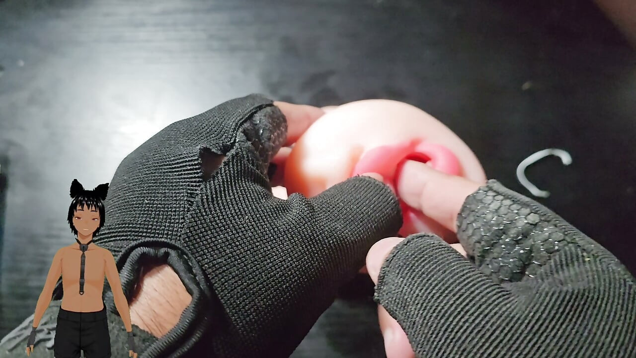 Using a pocket pussy that looks a mouth!