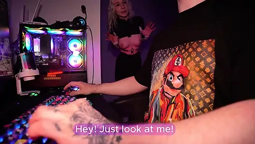 My Girlfriend Barges In Demanding Dick Mid Game