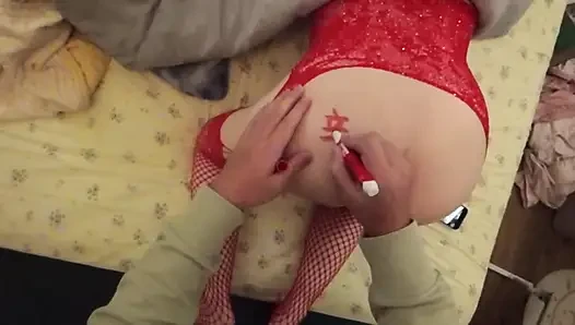 Yummy Jimmy Writes on Slutty Kitty and Cums Inside Her to Celebrate Chinese New Year