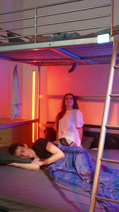 VIP4K. Orgasms while husband is right under us... | Clip 1