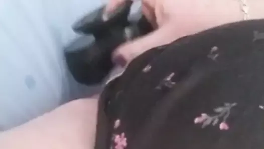BBW shows how wet her pussy gets