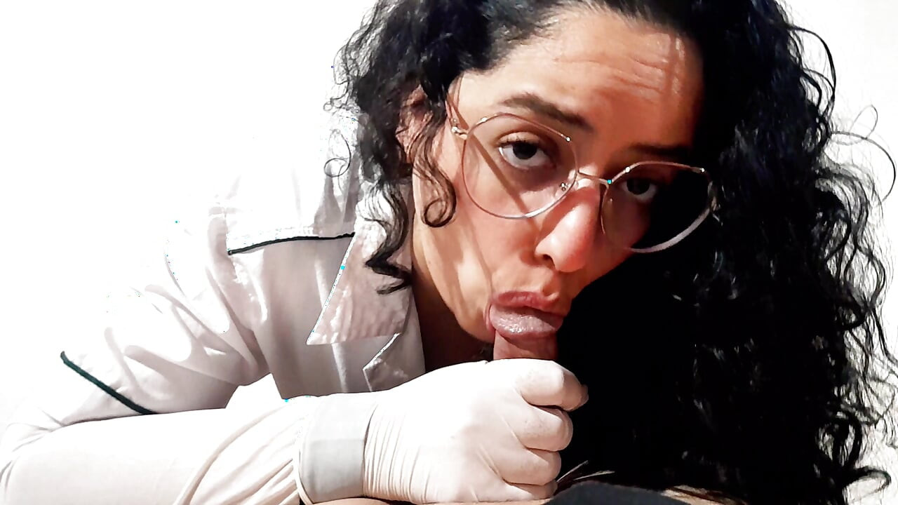 I can't hold back my desire and I suck my patient's cock Part 2