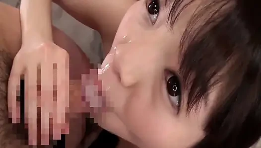 Angelic Beauty Surrounded by Men. Her Body Awakens to an Intense Squirt Finale!