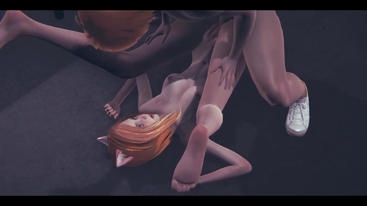 Hentai Uncensored - Two Kitty Girls with Two Boys Fucking - Japanese Asian Manga Anime Film Game Porn