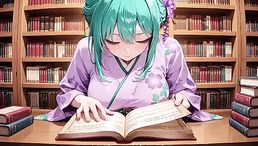 Mor kimono tanrıçası! Kırmızı Torii kapısının altındaki ıslaklığı kaldıramıyorum