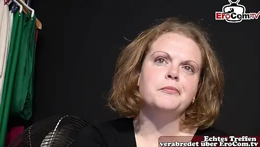 Fette Deutsche macht ersten Erotikfilm beim Taschengeld Casting