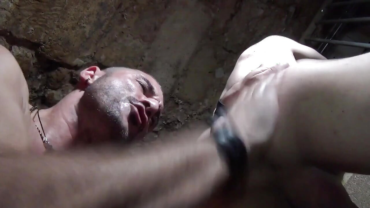 A gypsy smashes a slut empty-balls in a sleazy cellar