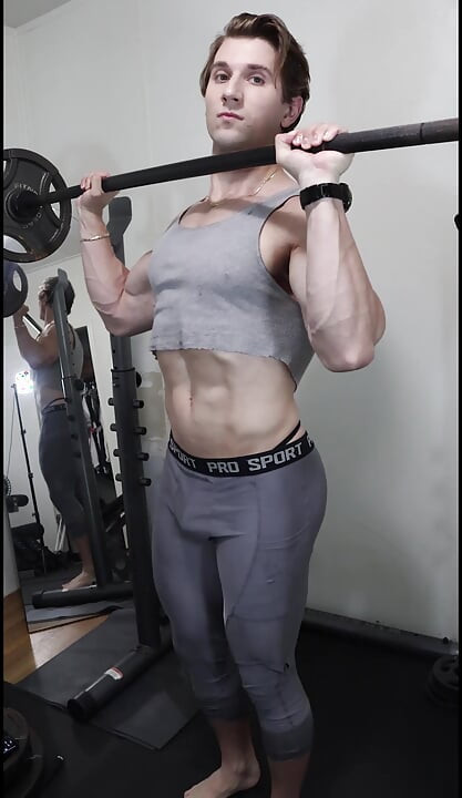 Hot stud love to workout and encourages you to do so
