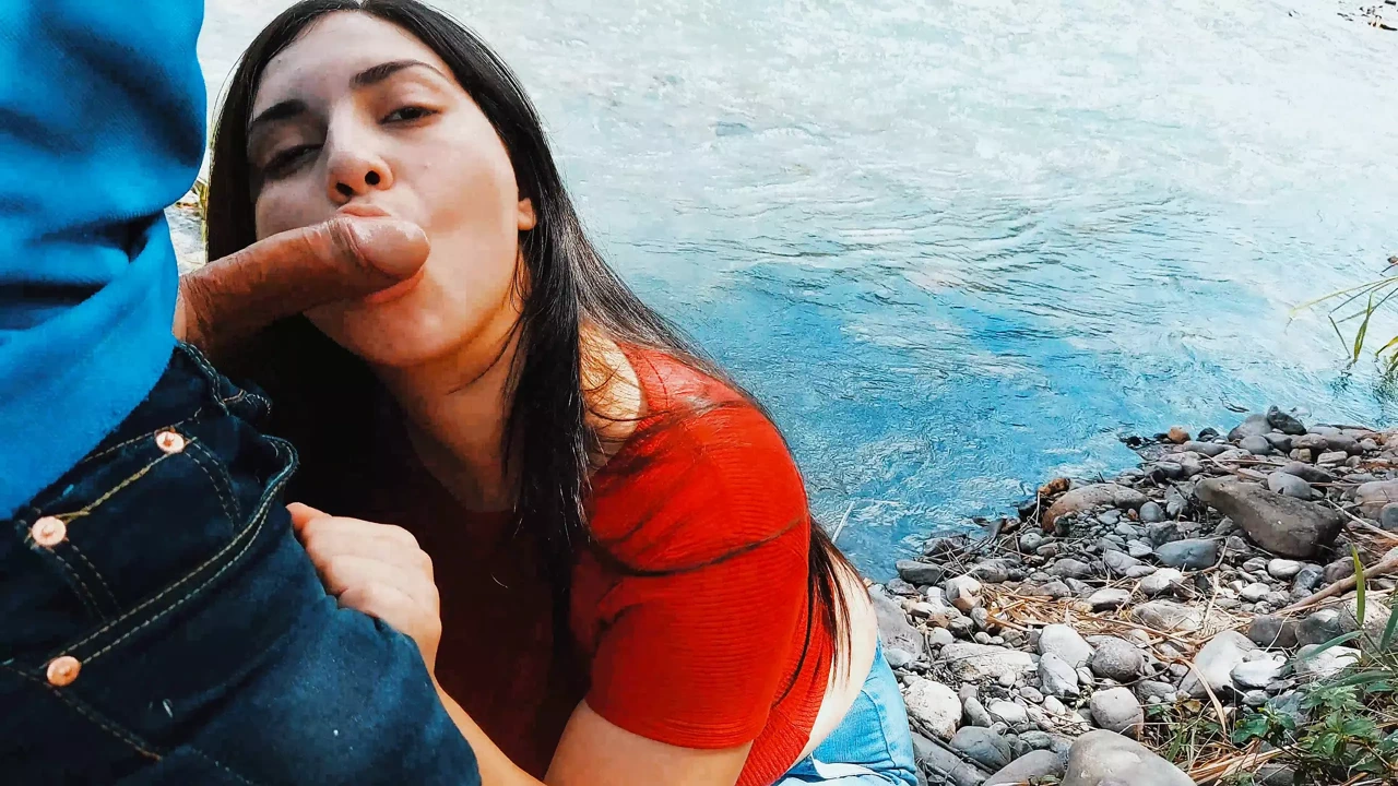 Risky passionate blowjob in nature outdoors.,Daltonhot