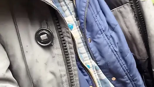 Pussy Pissing Water on the Rock