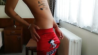 Hitting the Prostate with Huge Dildo and Cum Leaking Without Masturbation