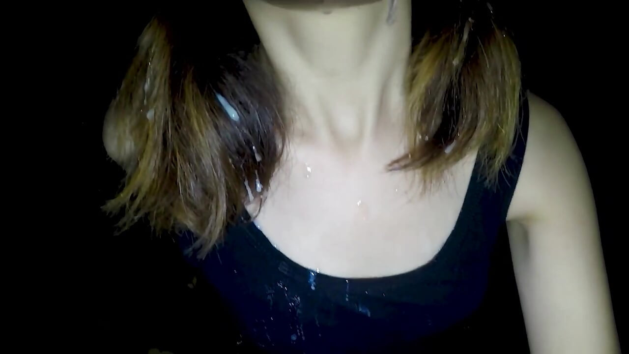 Japanese Teen Secretly Sucks Big Dicks at Night