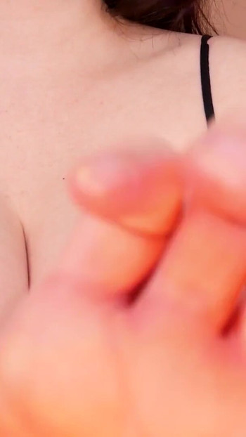 Emotional moment from "JOI EN - The babysitter is waiting for her payment in semen"
