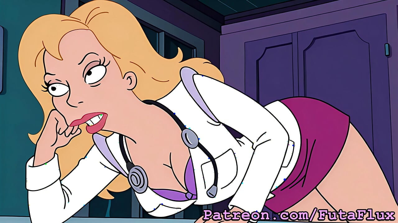 Futanari Dr. Cahill from Futurama, Masturbating, Cumshots, Self-sucking, more!