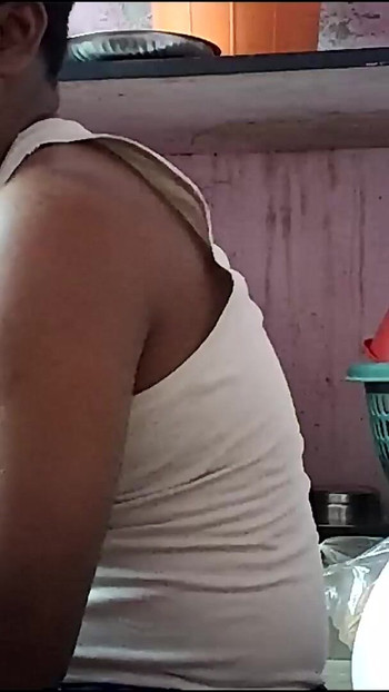 Captivating moment from "Indian wife hugs and boobs kiss"