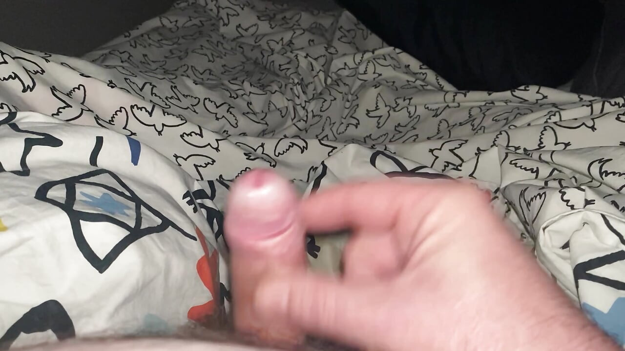 Stroking my very small dick watching porn