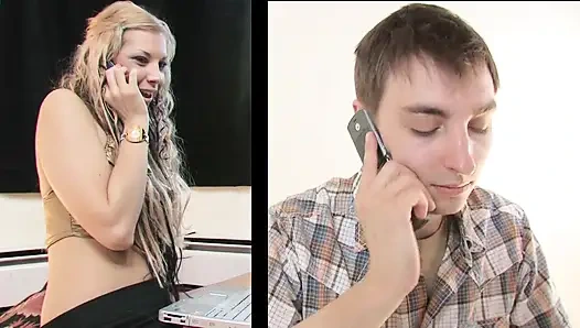 Блондинку на высоких каблуках глубоко трахнули