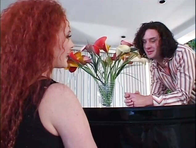 Sexy red hair loves the big penis in mouth in ass