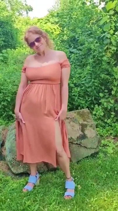HOT MOMMY ONLYFAN Video Content BIG TIT Backyard Peek COMPILATION | Clip 1