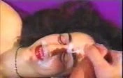 Face covered with cum