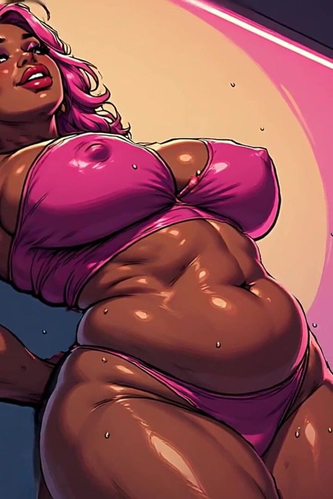 BBW Thick Black Women 3D