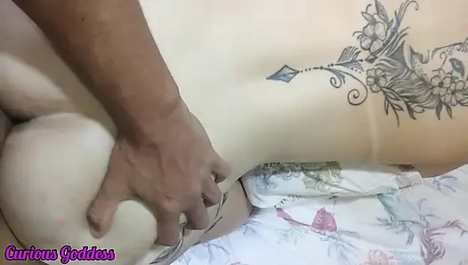 Curious Goddess - hot brunette milf small tits big ass doggystyle fucking