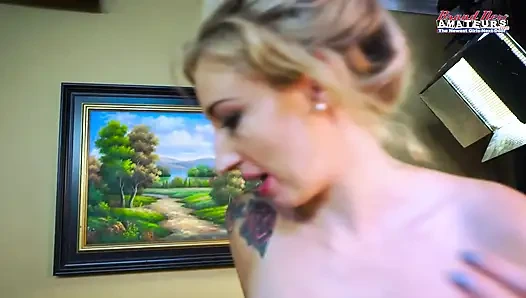 Bailey Curvy Inked Brunette And Olyssia Petite Blonde Contrast Play!