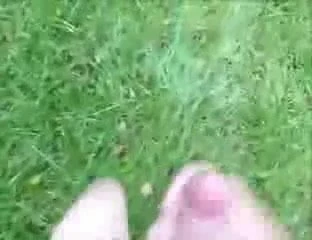 Jerk off in nature