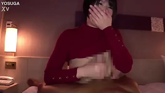 First-year liberal arts student at a private university in tokyo, 18-year-old h-cup with no experience