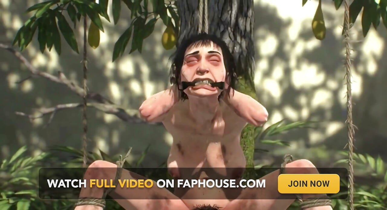 Old Granny Fruit Tree Bondage - Horny & Desperate for Anal