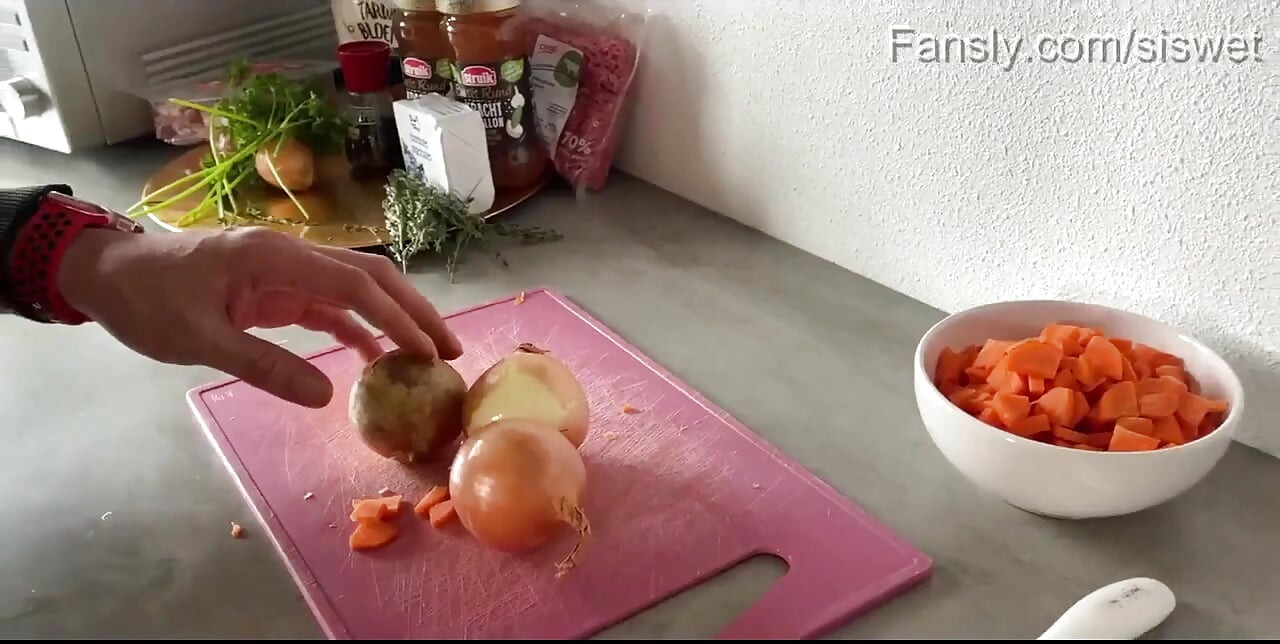 Eigengemaakte vleestaart