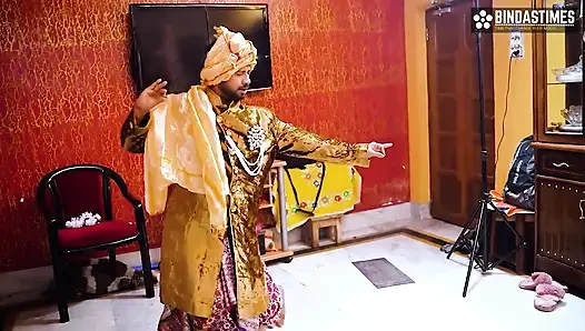 Penari klasik meniduri istrinya yang cantik setelah mengajarinya beberapa gerakan klasik audio hindi