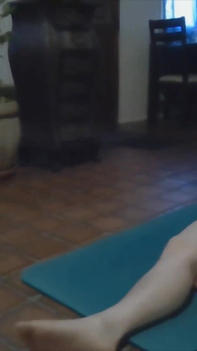 Captivating moment from "Classic Beauty Does Yoga"