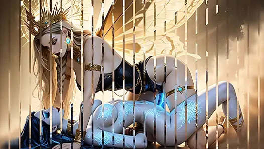 Lustrender: pembalap argentina dengan strap-on strap-on - ai video