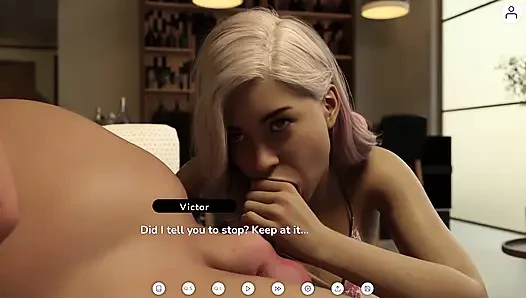 Неустойчивый брак 5 Victor кончает на лицо своей сучке во время разговора с Фелиция. Adam трогает задницу Felicia во время фотосессии
