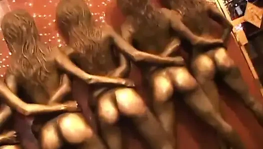 Black cock in black pussy...cum in mouth