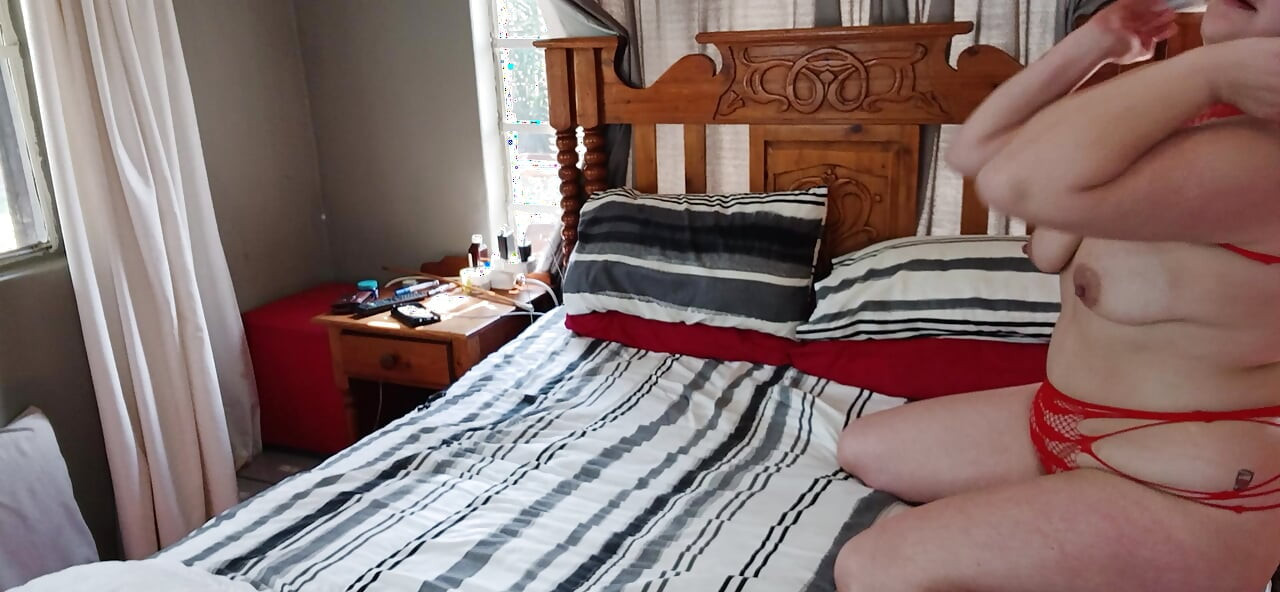 bedroom fun with a big boob