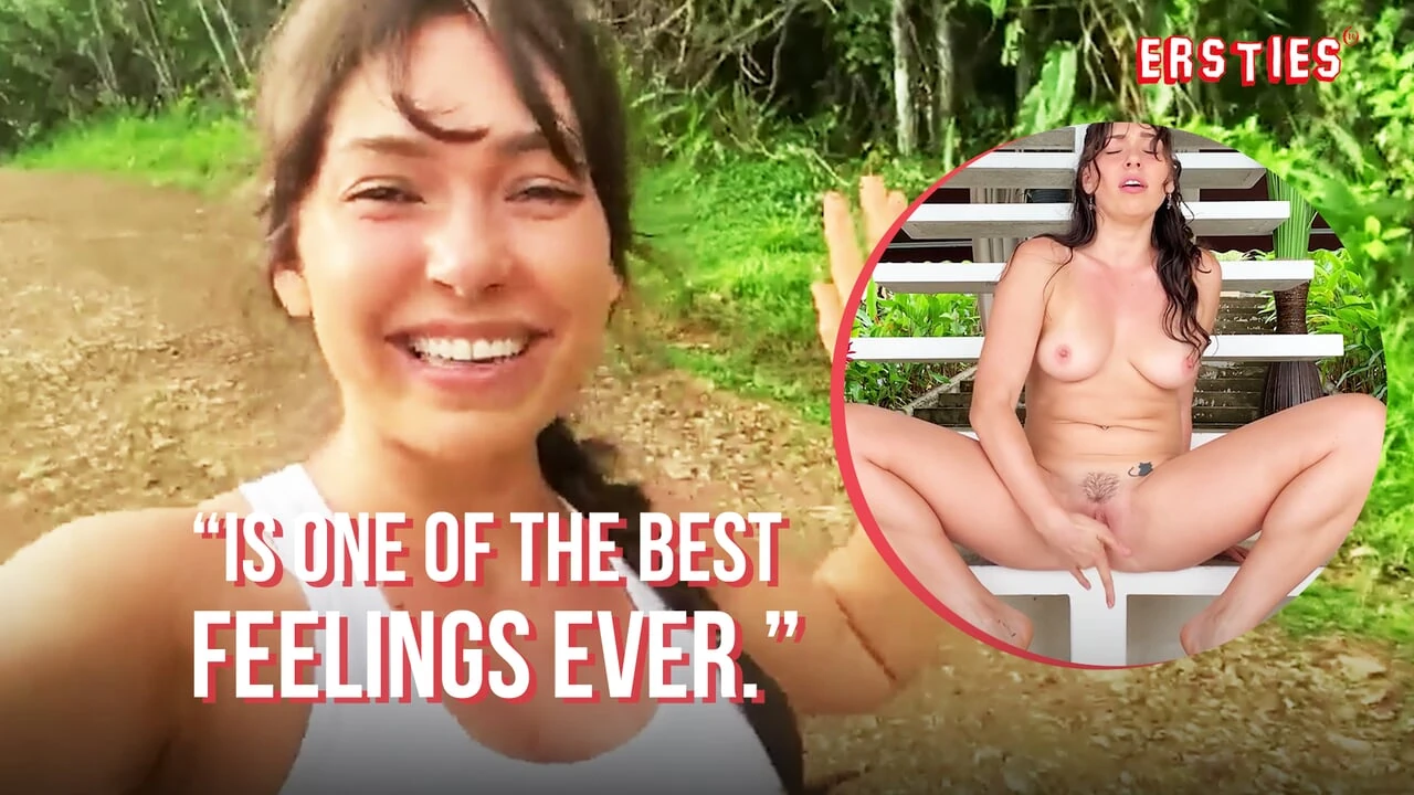 Ersties - la sexy Erin Ashford ama la prisa de casi ser atrapada masturbándose