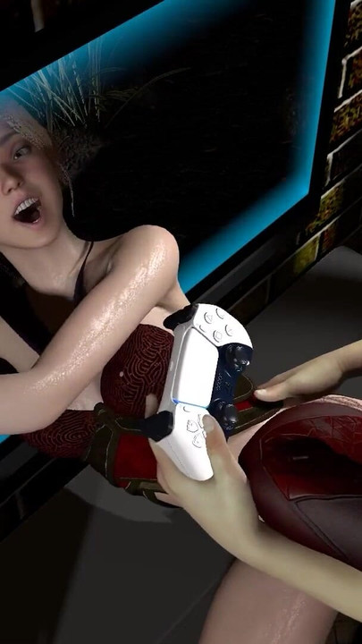 Omvänd Isekai - videospel Chick Rider kuk för bra | Klipp 1