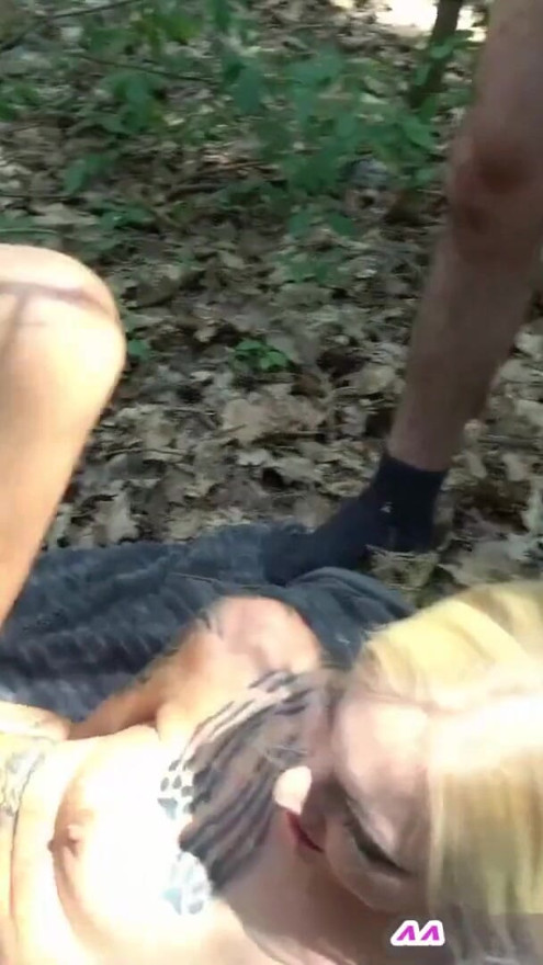 German cumslut teen at outdoor creampie gangbang | Clip 2